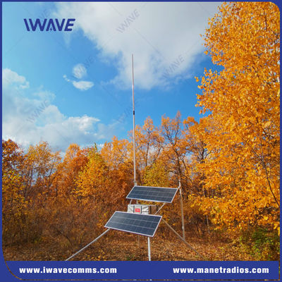 satın al Gönderme Gücü 25W 50W İstenildiğinde Güneş Enerjisi Dar Bant RF Mesh VHF 24 Saat Pil Süresi ile UHF Üss İstasyonu Çevrimiçi üretim